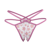 Magic Silk Split Crotch Thong